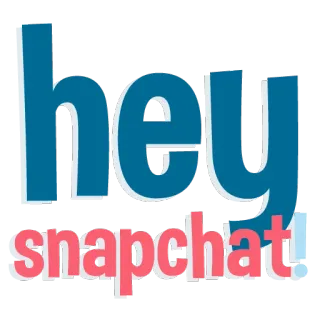 📱 hey snapchat! snapchat, redes sociales, hola telegram sticker