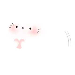 ❤️ conejo, lindo, kawaii, animal, ilustración telegram sticker