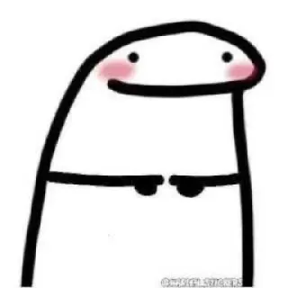 😊 desenho animado, personagem, blob, arte linear, fofo whatsapp sticker