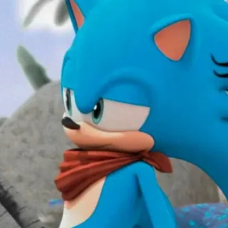 😌 Sonic the Hedgehog Мультфильм, Соник, Ёж, Синий telegram sticker