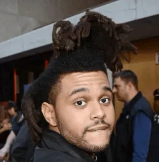 🎤 The Weeknd Musiker, Sänger, Promi, Porträt whatsapp sticker