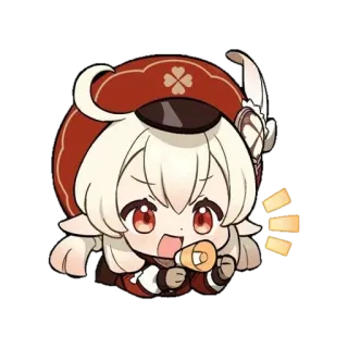 📣 Klee Genshin Impact Anime, Videogioco, Carino, Klee, Genshin Impact telegram sticker