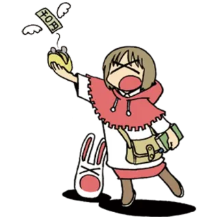 💸 千円 soldi, cartone animato, personaggio, kawaii, valuta, yen, perdere soldi telegram sticker