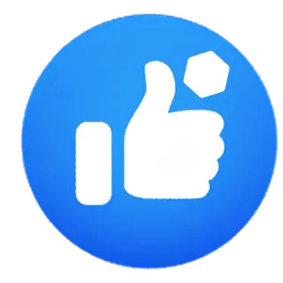 👍 thumbs up, like, emoji, social media, approval, positive telegram sticker