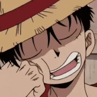 😪 Monkey D. Luffy One Piece Anime, Pirate, Chapeau de paille, Combattant telegram sticker