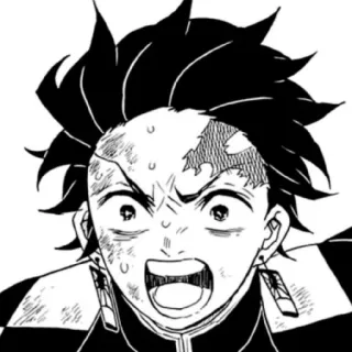🔥 Tanjiro Kamado Demon Slayer Anime, Manga, Demon Slayer, Tanjiro, Japanisch, Charakter, Kunstwerk whatsapp sticker
