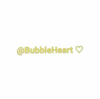 👧 @BubbleHeart hati, media sosial, nama pengguna telegram sticker