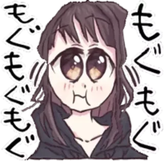 Menhera-chan distorted by @leggendarybitch telegram stickers