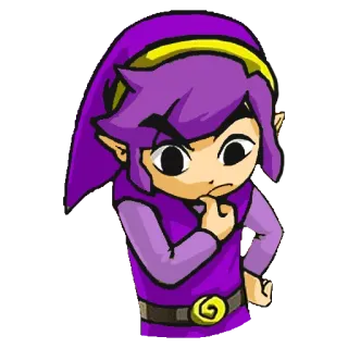 🤔 Link The Legend of Zelda videojuego, dibujos animados, Link, The Legend of Zelda, Nintendo telegram sticker