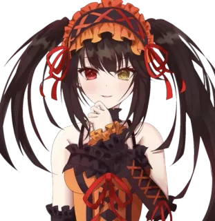 😊 Kurumi Tokisaki Date A Live Anime, Fille, Date a Live, Kurumi Tokisaki whatsapp sticker