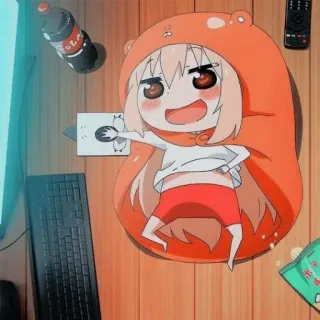 🥤 Umaru Himouto! Umaru-chan Anime, Manga, Umaru, Himouto! Umaru-chan, Kawaii, Mignon, Chibi telegram sticker
