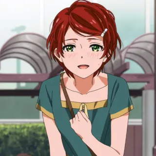 🥚 アニメ, 女の子, 漫画, キャラクター, ポートレート telegram sticker