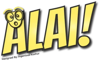 😮 ALAI! Алай, Желтый, Мультфильм, Текст telegram sticker