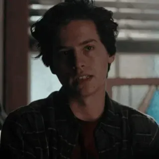 🙁 Jughead Jones Riverdale Riverdale, Jughead Jones, Cole Sprouse, Serial młodzieżowy telegram sticker