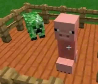 😫 Creeper Minecraft minecraft, creeper, babi telegram sticker