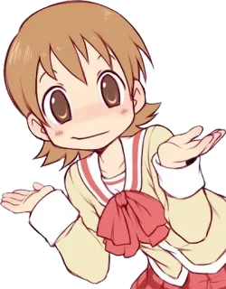 🤗 anime, girl, confused, shrug, cute, illustration telegram sticker
