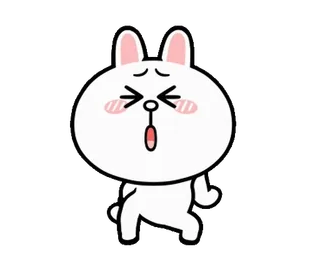 🤪 Brown bunny, line friends, brown, character, cartoon, sticker telegram sticker