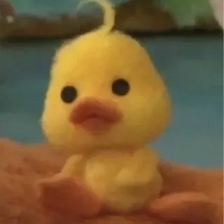 🦆 pato, amarelo, fofo, animal, brinquedo, fofo whatsapp sticker