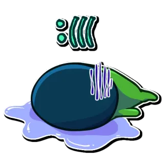 😭 абстракция, мультфильм, капля, дизайн, стикер telegram sticker