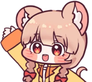 😃 Anime, Niedlich, Cartoon, Figur, Kawaii, Manga telegram sticker