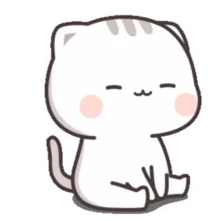 ☺️ 고양이, 귀여운, 스티커, 동물, 카와이 telegram sticker