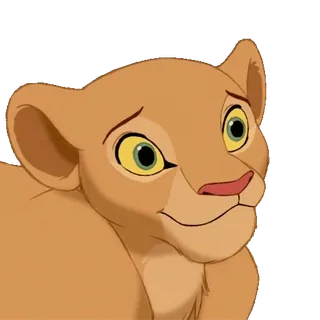 😇 Nala The Lion King nala, singa, anak singa, disney, the lion king, kartun, animasi telegram sticker