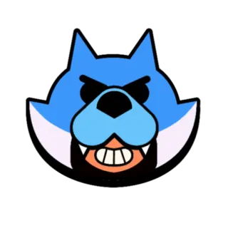 😁 blau, tier, figur, comic, sticker telegram sticker