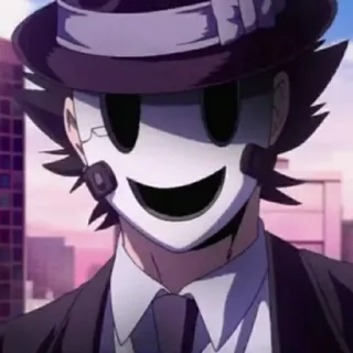🚬 Sniper Mask High-Rise Invasion Anime, Máscara, Personaje, Francotirador, High-Rise Invasion telegram sticker