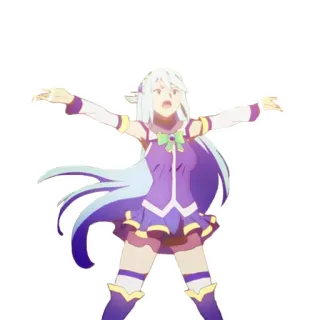 😇 Aqua KonoSuba Anime, Konosuba, Aqua, Personaje, Divertido, Waifu telegram sticker