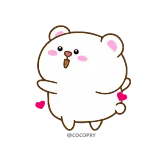 💃 Bär, niedlich, Cartoon, Tier, Illustration, Aufkleber telegram sticker