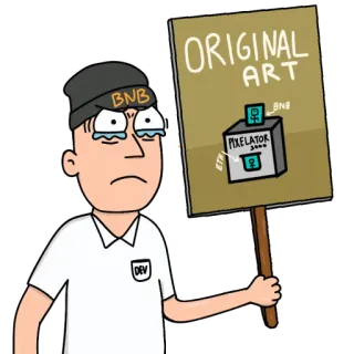 BNB Riot by @FunLabsNFT telegram stickers