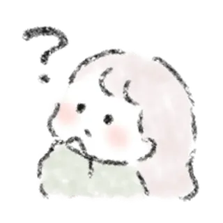 🧃 可爱, 女孩, 卡通, 插画, 绘画 whatsapp sticker