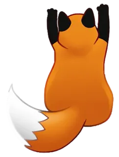 🙄 zorro, animal, pegatina, dibujos animados, lindo telegram sticker