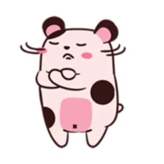 😑 hamster, mignon, animal, dessin animé whatsapp sticker