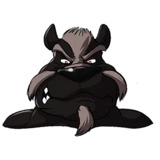 😈 собака, мультфильм, животное, злой, питомец, персонаж telegram sticker