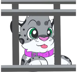 📊 schattig, dier, kat, cartoon, luipaard telegram sticker