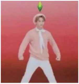 🙂 sims, spiel, charakter, person, porträt telegram sticker