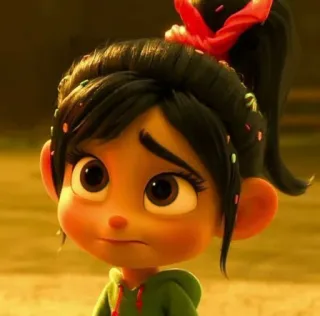 🦋 Vanellope von Schweetz Wreck-It Ralph Vanellope, Wreck-It Ralph, Disney, character, sticker, cartoon, animated whatsapp sticker