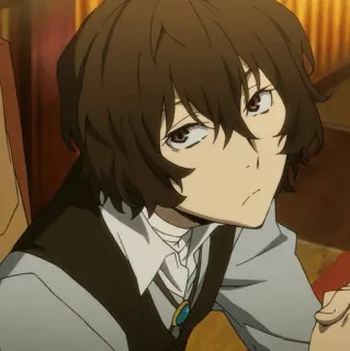 🖤 Osamu Dazai Bungou Stray Dogs Anime, Personnage, Dazai, Osamu Dazai, Bungou Stray Dogs telegram sticker