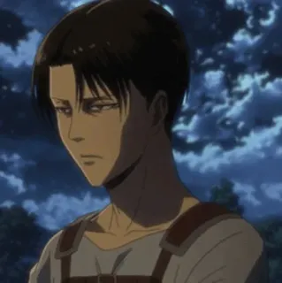 ☕ Levi Ackerman Attack on Titan Anime, Manga, Ataque a los Titanes, Levi, Levi Ackerman telegram sticker