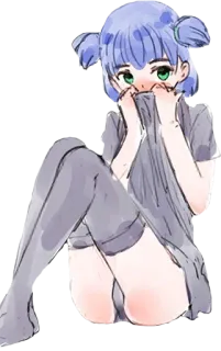 Cute Lena telegram stickers