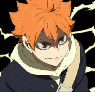 🌟 Hinata Shoyo Haikyuu!! anime, haikyuu, hinata shoyo, shonen, volleyball, character telegram sticker
