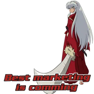 ✅ Best marketing is comming Marketing, Text, Nachricht, Werbung, Kommt bald telegram sticker