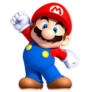 🔴 Mario Mario, Super Mario, Nintendo, Videospielcharakter, Cartoon telegram sticker