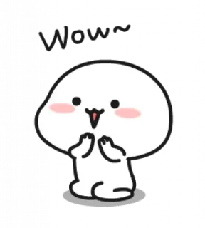 ☁ Happy niedlich, fröhlich, kawaii, Cartoon, Blob telegram sticker