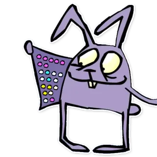 💊 Desenho animado, Coelho, Engraçado, Animal, Criatura, Personagem, Adesivo, Fofo whatsapp sticker