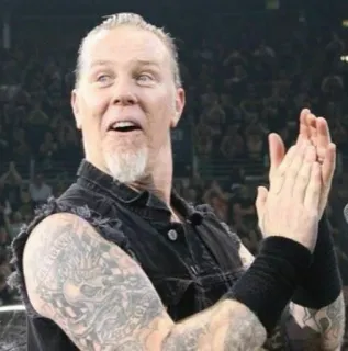 👏 James Hetfield musicista, metal, cantante, metallica, james hetfield telegram sticker