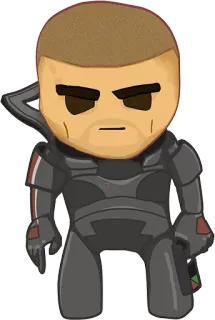 😒 adesivo, cartone animato, personaggio, soldato, videogioco, avatar telegram sticker