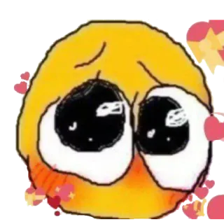 🥺 Emoji, Fofo, Amor, Corações, Rubor telegram sticker