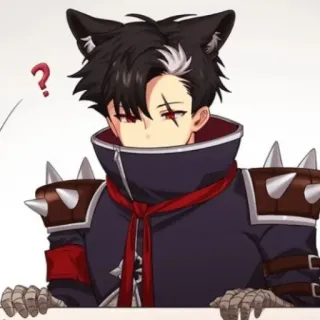 😿 Anime, Orejas de gato, Personaje, Arte telegram sticker